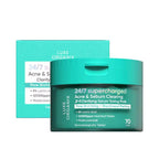 Luxe Organix - 24/7 Supercharged Acne & Sebum Clearing 2in1 Clarifying Serum Toning Pads “ PORE SHRINKING + BLACKHEADS MELTING - 70pads ( Green )