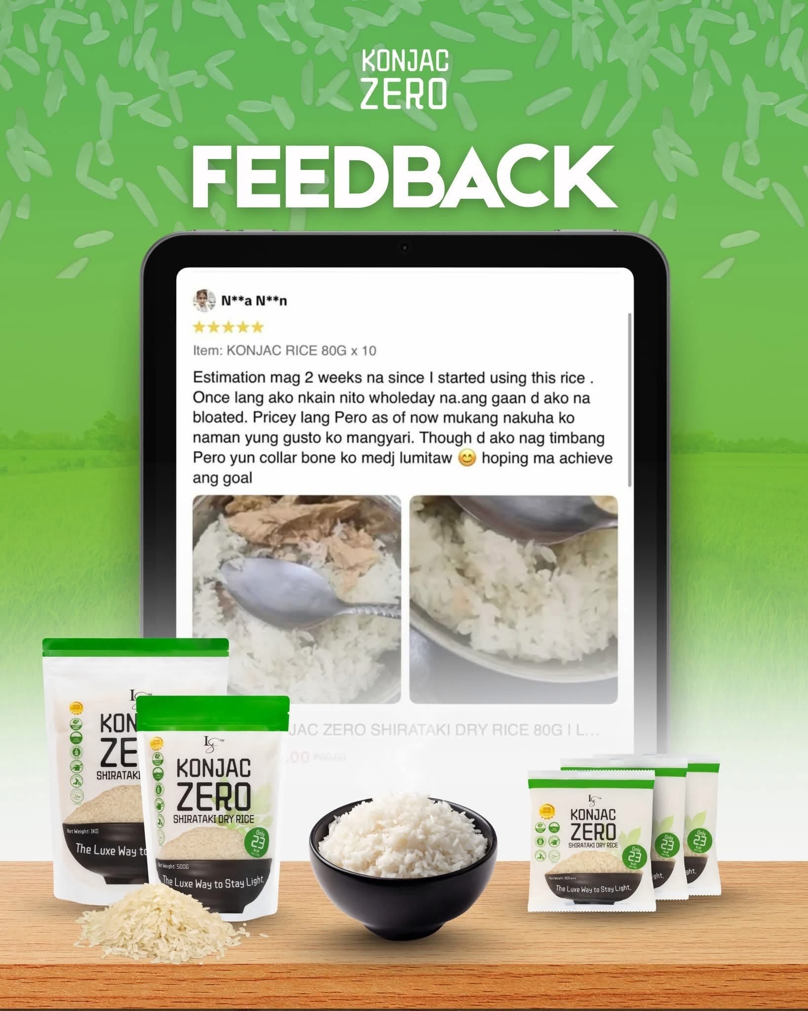 Luxe Slim - KONJAC ZERO Shirataki Dry Rice