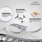 Luxe Organix - 24/7 Supercharged Dark Spot Fading 2 in 1 Whitening Serum Toning Pads - “GLOW BOOSTING + EVEN SKIN TONE” - 70 pads ( Gray )