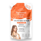 Luxe Organix - Niacinamide + Papaya Gluta Velvet Salt Scrub 300G ( Orange Pouch )