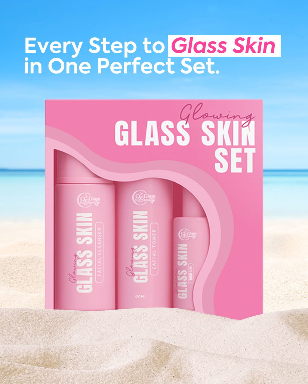 CC Glam & Beauty - Glowing Glass Skin Set