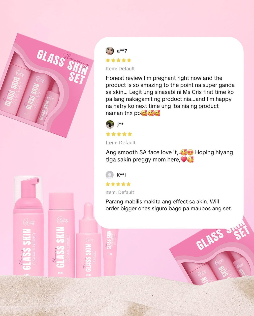 CC Glam & Beauty - Glowing Glass Skin Set
