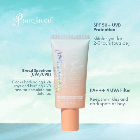 Barefaced - Illuminating Sunscreen SPF 50 - 50g