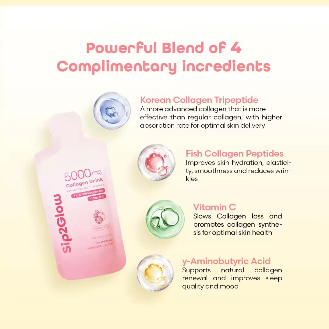 SIP2GLOW - Advance Liquid Collagen 7 x 30ml