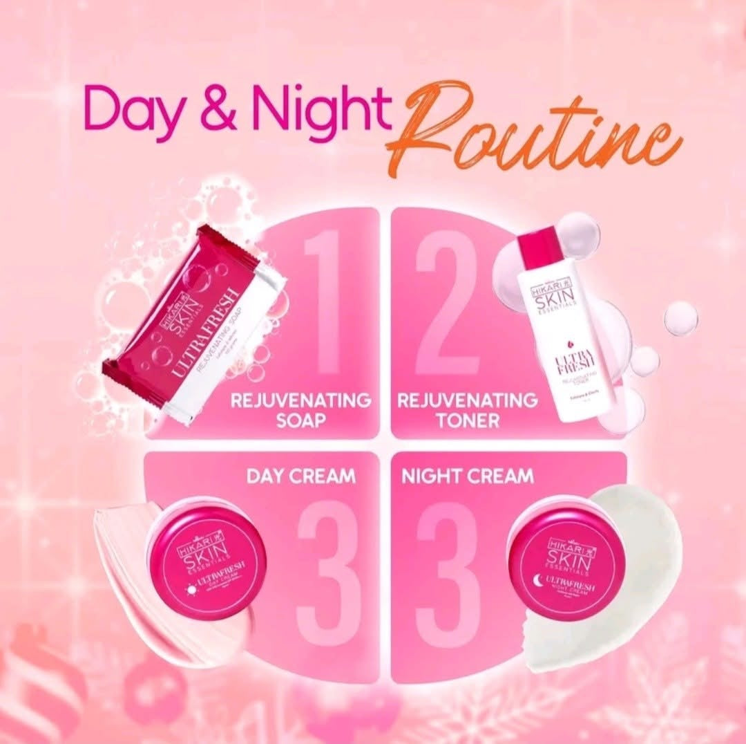 Hikari Skin Essentials - Ultra White Premium Rejuvenating Set