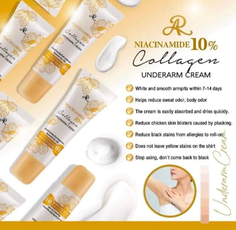 AR Niacinamide 10% Collagen Underaram Whitening Cream 15 ml