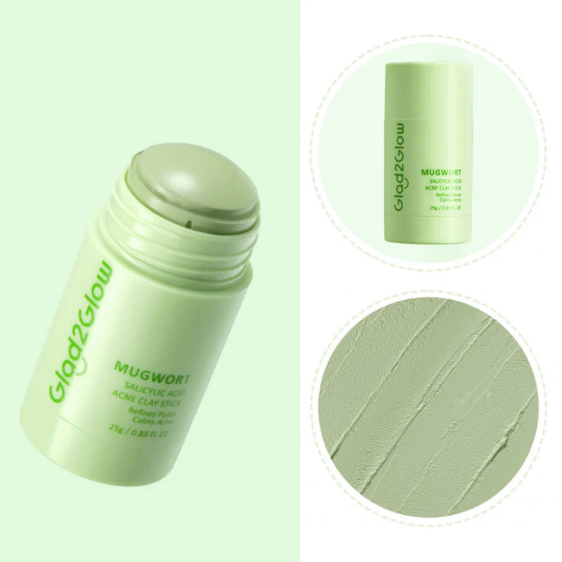 Glad2Glow - MUGWORT Salicylic Acid Acne Clay Stick 25g
