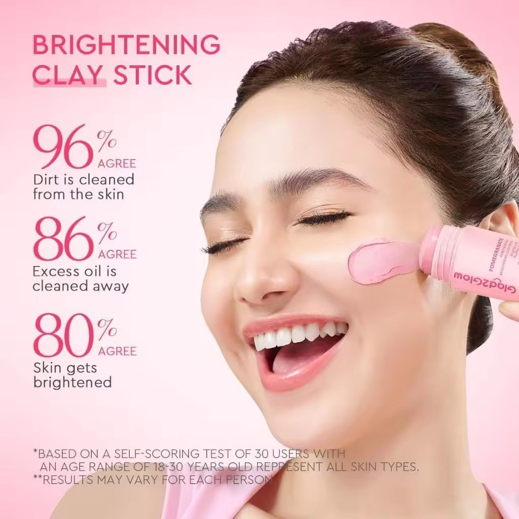 Glad2Glow - POMEGRANATE Niacinamide Brightening Clay Stick 20g