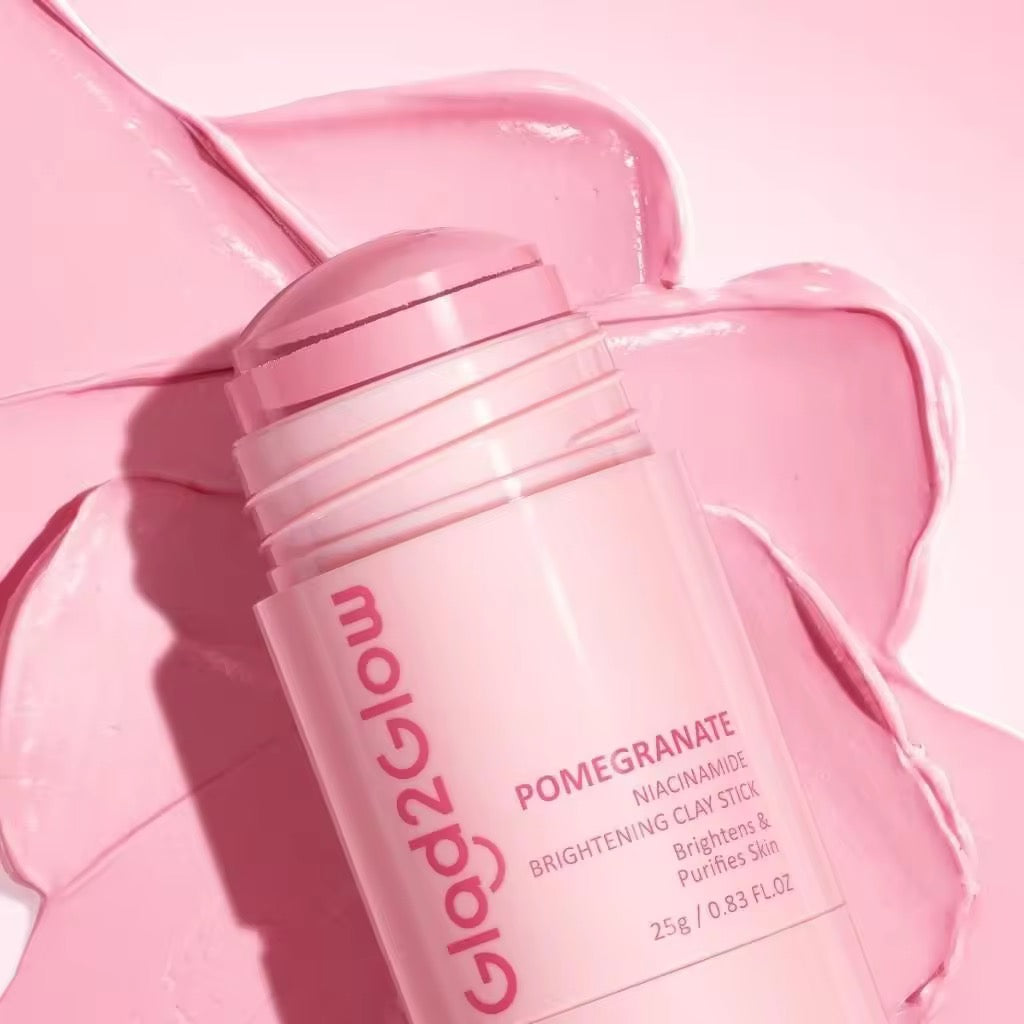 Glad2Glow - POMEGRANATE Niacinamide Brightening Clay Stick 20g