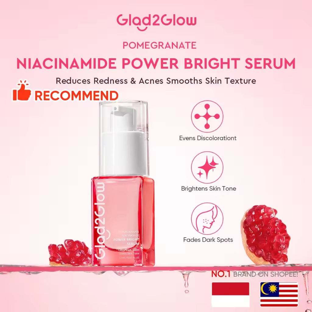 Glad2Glow - Pomegranate Niacinamide Power Bright Serum 17 ml