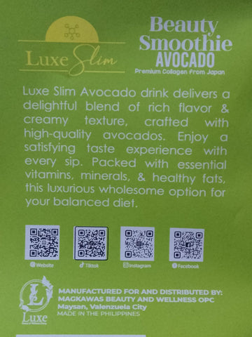 Luxe Skin - Beauty Smoothie AVOCADO 10 sachet x 21g