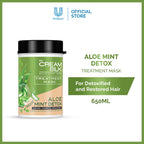 Cream Silk Treatment Mask Aloe Mint Detox 650ml (Green )