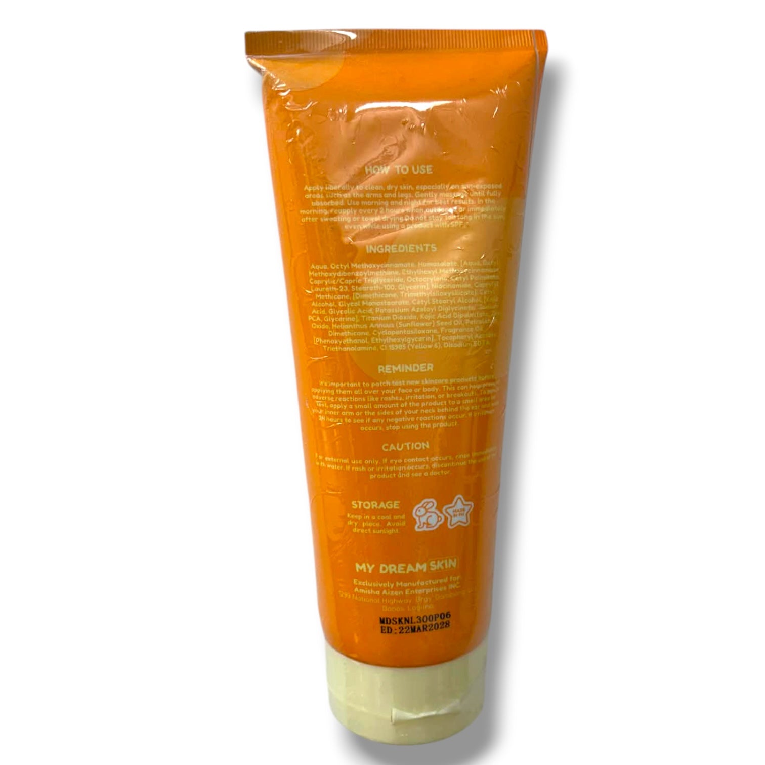 My Dream Skin - Kojic Niacinamide “ TONE UP LOTION” Lightening and Brightening 3% Niacinamide - SPF 50+PA+++ 300 ml  - TONE UP LOTION