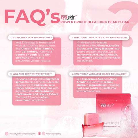Ryx Skin - Power Bright Bleaching Whipped Beauty Bar - 5 x 70g