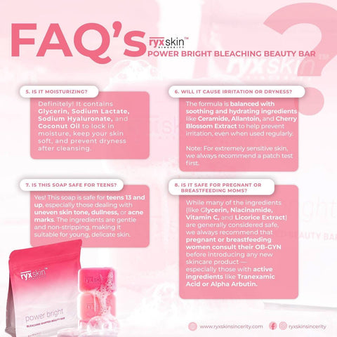 Ryx Skin - Power Bright Bleaching Whipped Beauty Bar - 5 x 70g