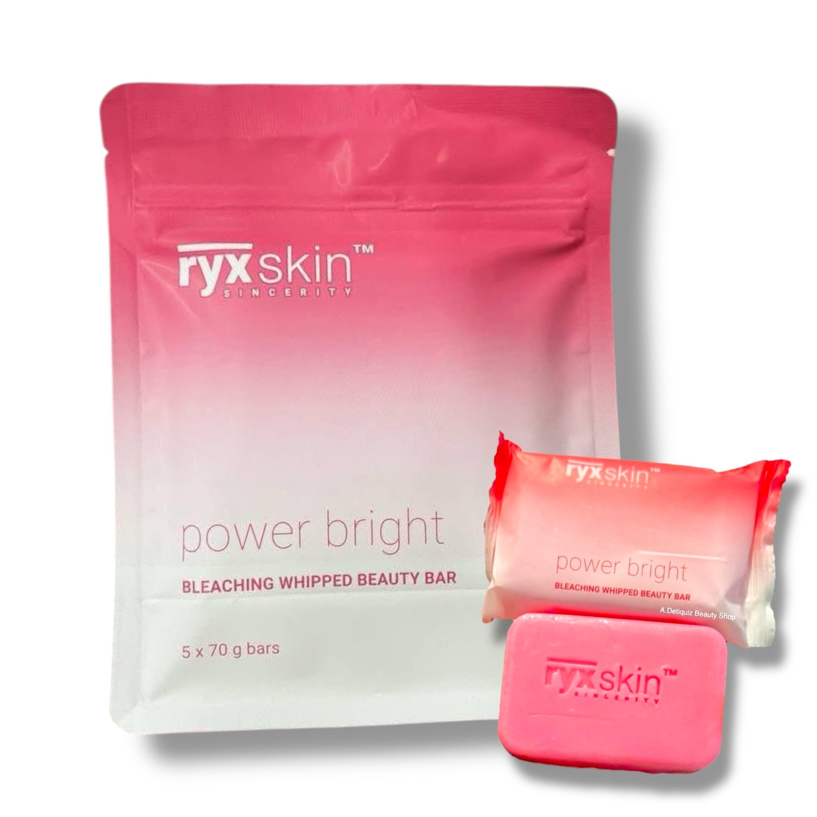 Ryx Skin - Power Bright Bleaching Whipped Beauty Bar - 5 x 70g