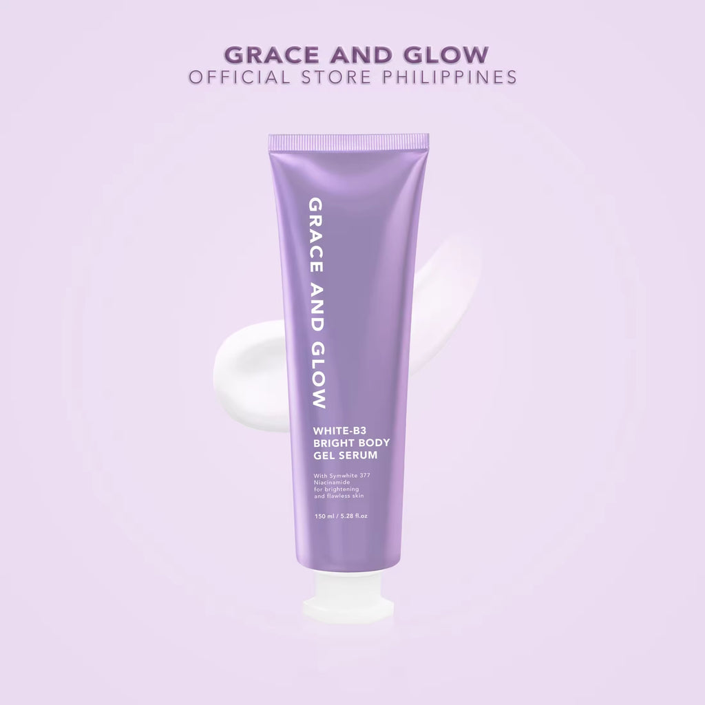 Grace and Glow - White-B3 Bright Body Gel Serum 150 ML ( Purple tube Lotion )