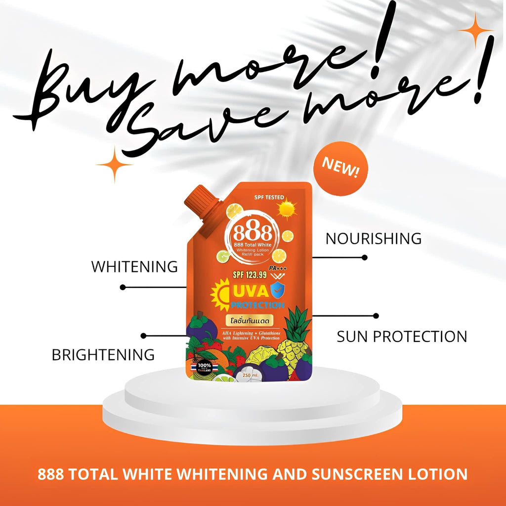 888 Total White - Whitening Lotion Refill Pack 250 ml