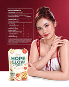 Luna Aura - Hope Glow Crystal - “APPLE CINNAMON” Fiber Juice Drink 10 x 18g