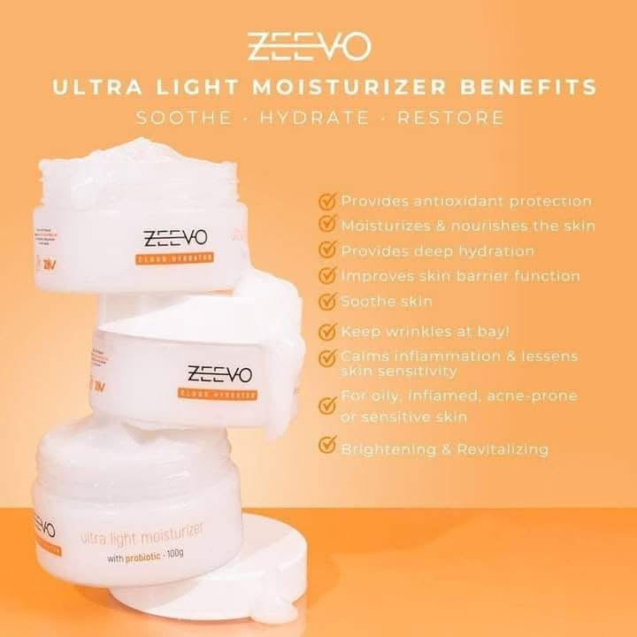 Zeevo Cloud Hydrator Ultra Light Moisturizer w/ Probiotic 100g