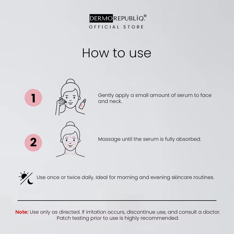 Dermo Republiq Serum 10% Niacinamide + 3% TRANEXAMIC Acid + 2% Alpha Arbutin  30ml (Ultra White Formula)