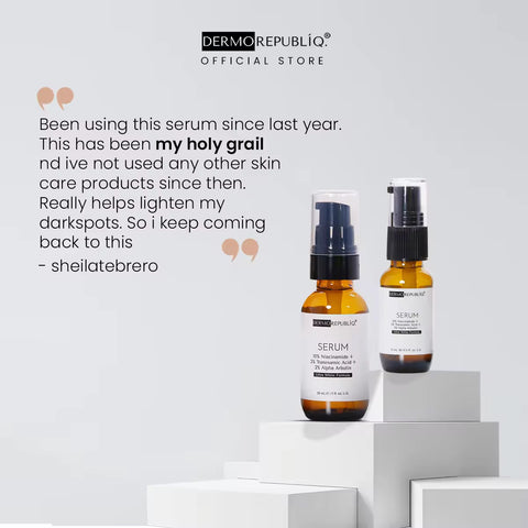 Dermo Republiq Serum 10% Niacinamide + 3% TRANEXAMIC Acid + 2% Alpha Arbutin  30ml (Ultra White Formula)