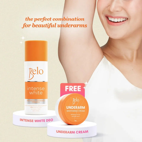 Belo Intense White Deo 40g + Free Belo Underarm Whitening Cream 10g