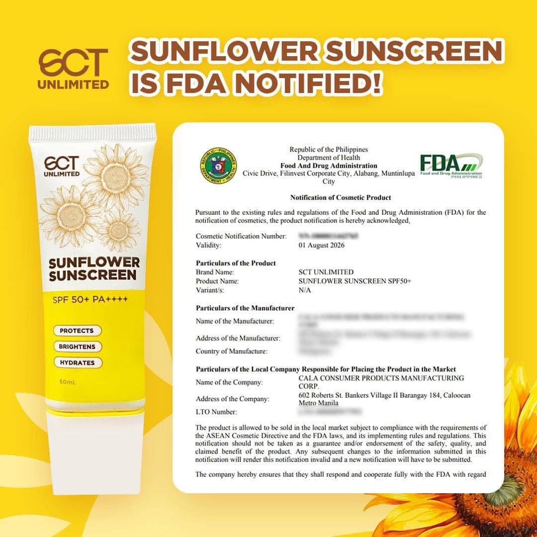 SCT Unlimited - Sunflower Sunscreen SPF 50 + PA ++++ 50g