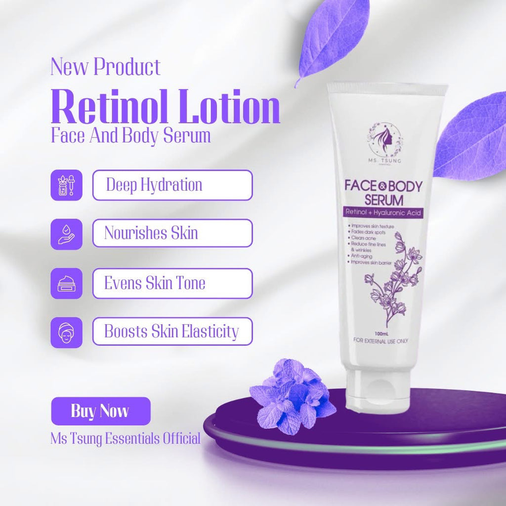 Ms. Tsung - Face and Body Serum - Retinol Hyaluronic Acid 100 ml