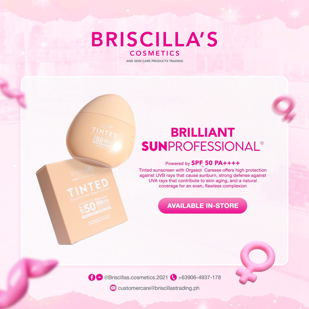 BRILLIANT SUNPROFESSIONAL® TINTED Sunscreen with Orgasol Caresse SPF 50 PA++++  - Tinted