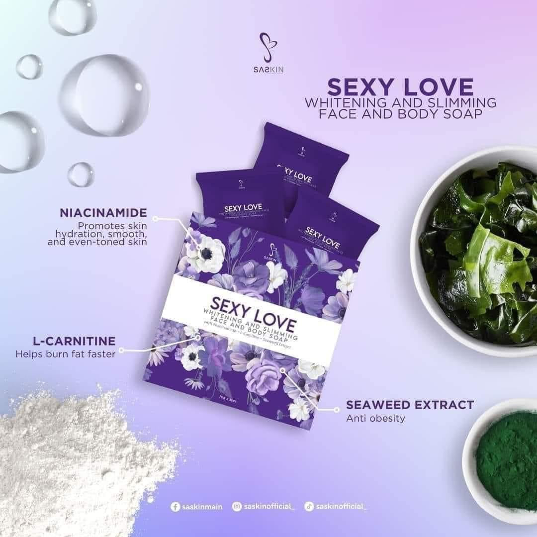 SASKIN - Sexy Love Whitening Face and Body Soap 70g