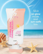 Cc Glam & Beauty - Eternal Glow Cream Solaire - Premium Cream Gel Sunscreen SPF 50 - 50g