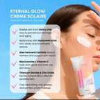 Cc Glam & Beauty - Eternal Glow Cream Solaire - Premium Cream Gel Sunscreen SPF 50 - 50g
