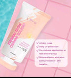 Cc Glam & Beauty - Eternal Glow Cream Solaire - Premium Cream Gel Sunscreen SPF 50 - 50g