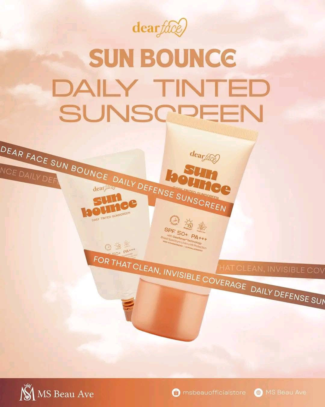 Dear Face Sun Bounce Daily Tinted Sunscreen