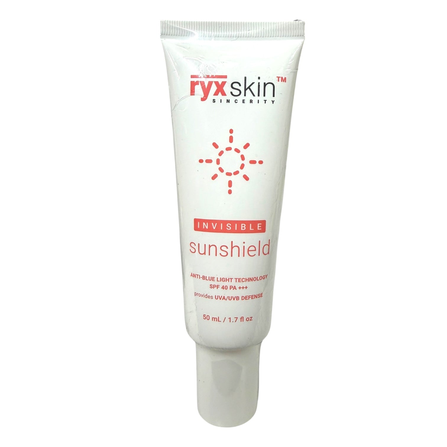 Ryx Skin Invisible Sunshield / Sunscreen 50ml - NEW PACKAGING