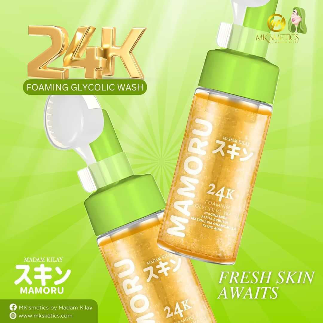 Mamoru - 24K Foaming Glycolic Wash