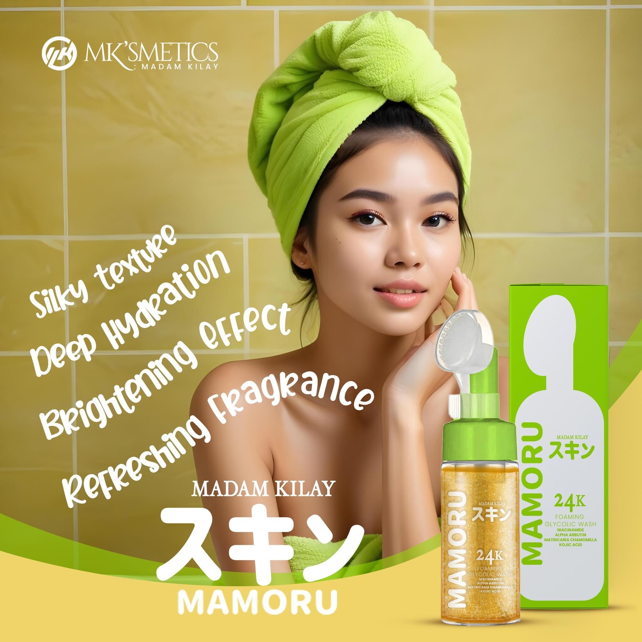 Mamoru - 24K Foaming Glycolic Wash