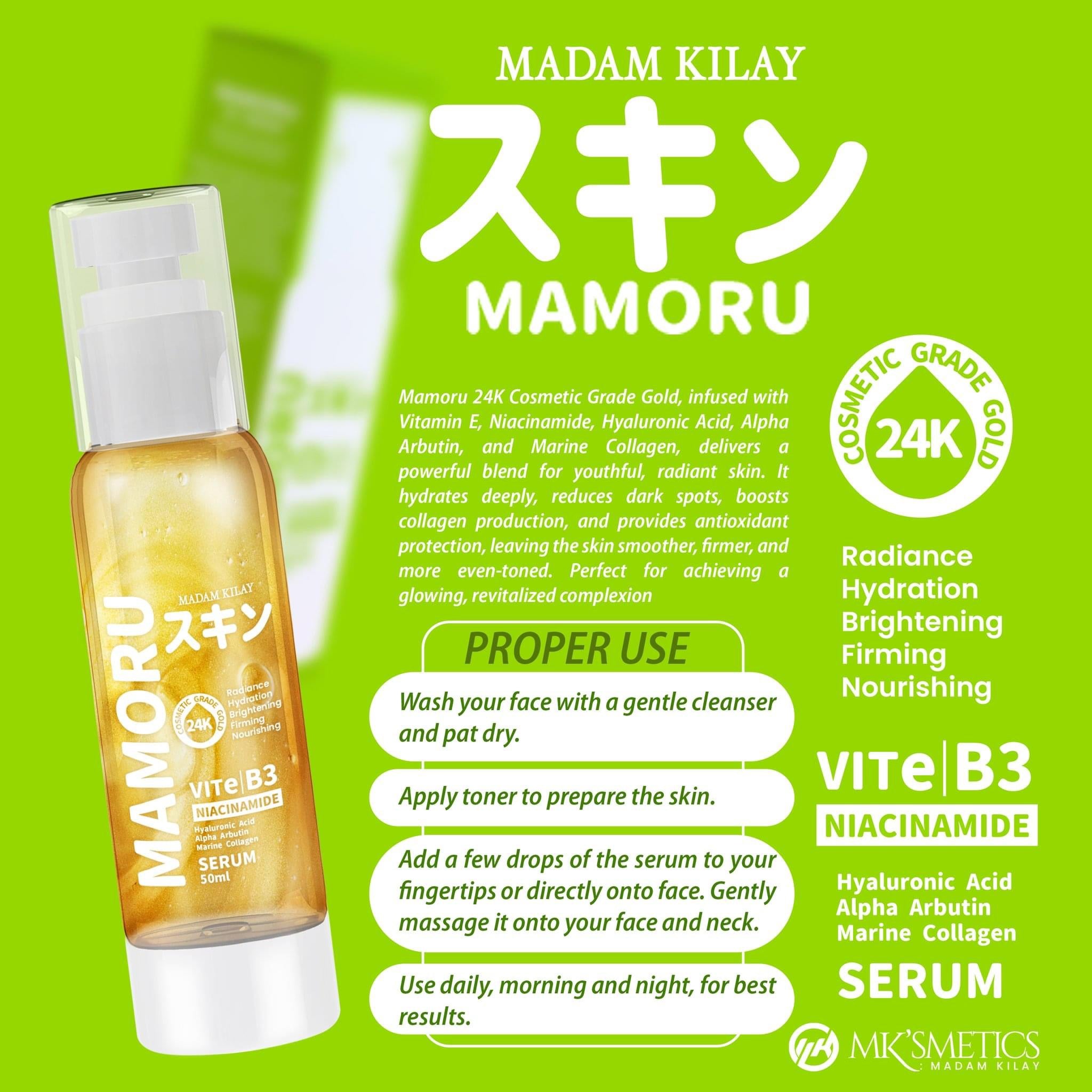 Mamoru - 24K VitE B3 Niacinamide Facial Serum 50 ml