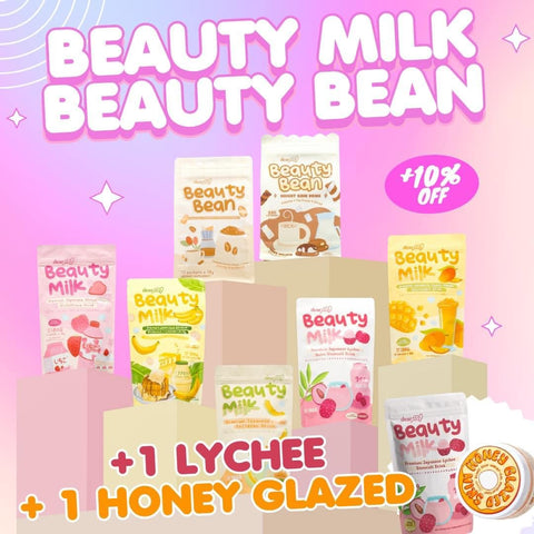 Dear Face - Beauty Milk SAMPLER PACK 10 Sachet - Assorted Flavors