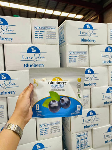 Luxe Slim Blueberry Detoxy Juice 168g - 8 sachet