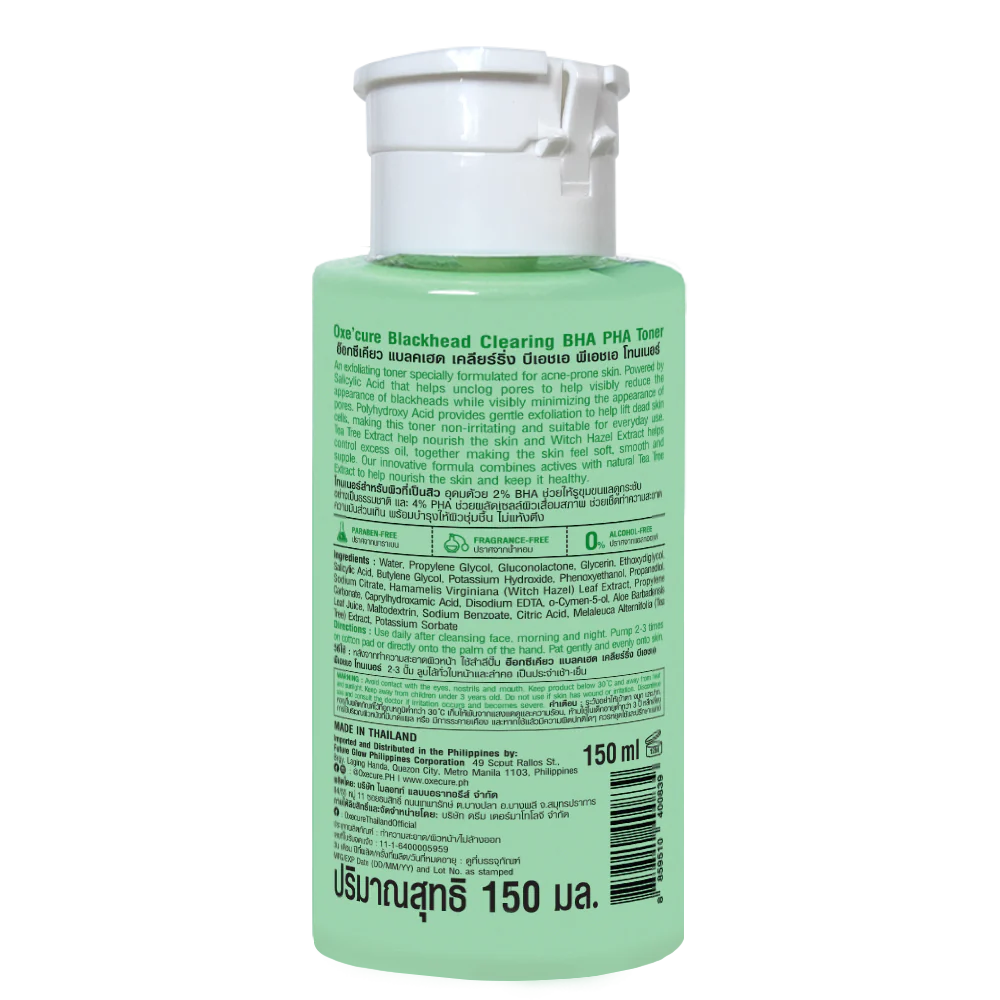Oxecure - Blackhead Clearing BHA PHA Toner 100 ml