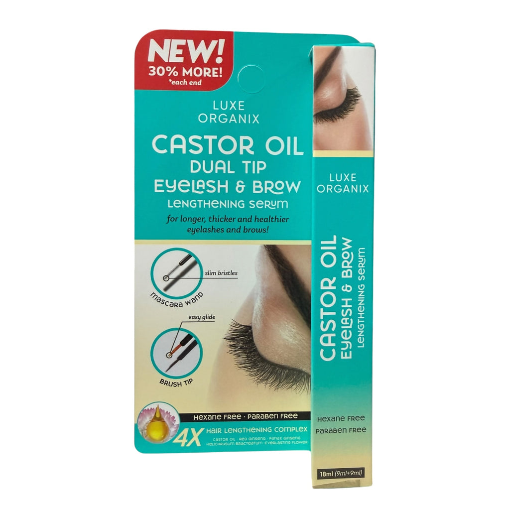 Luxe Organix - Castor Oil Dual Tip Eyelash and Brow Growth Serum 18 ml