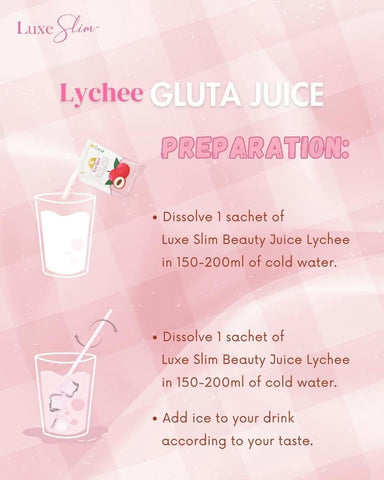 Luxe Slim - Lychee Gluta Juice 8 x 21g