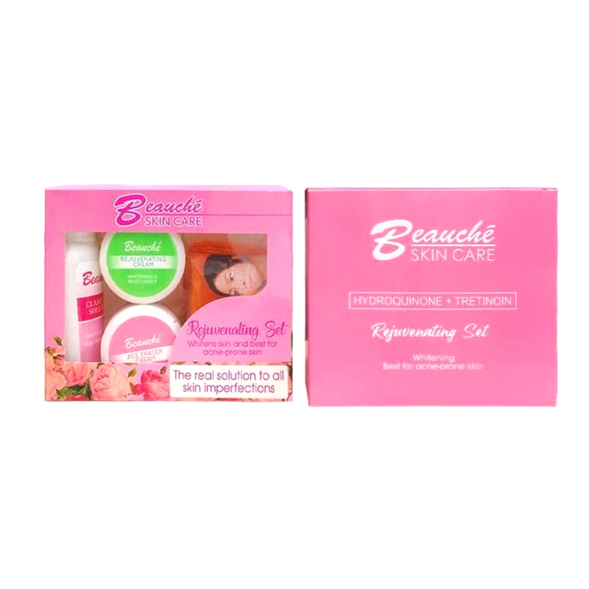 Beauche Skin care Rejuvenating set (light pink box)