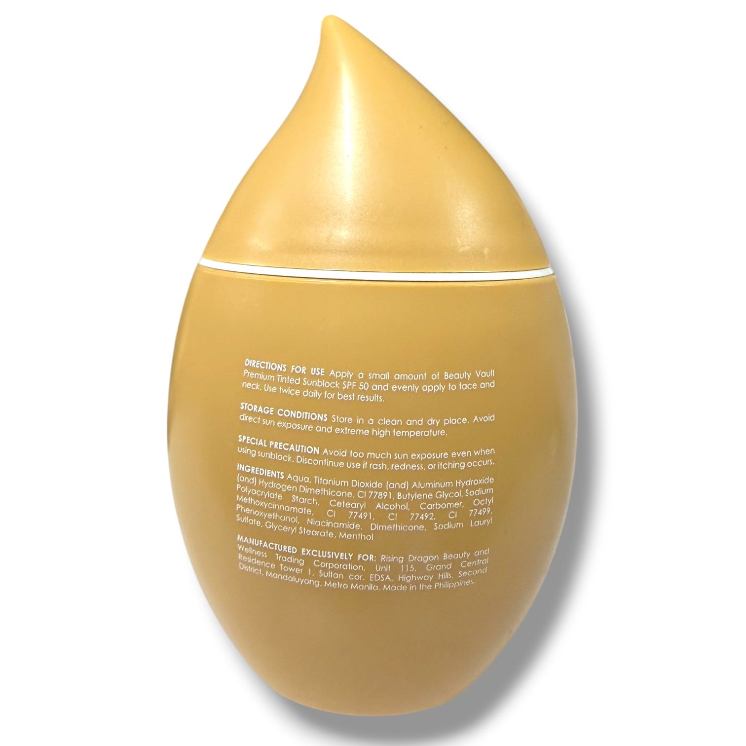 Beauty Vault Tinted Sunscreen SPF 45 - 50g ( EGG size )