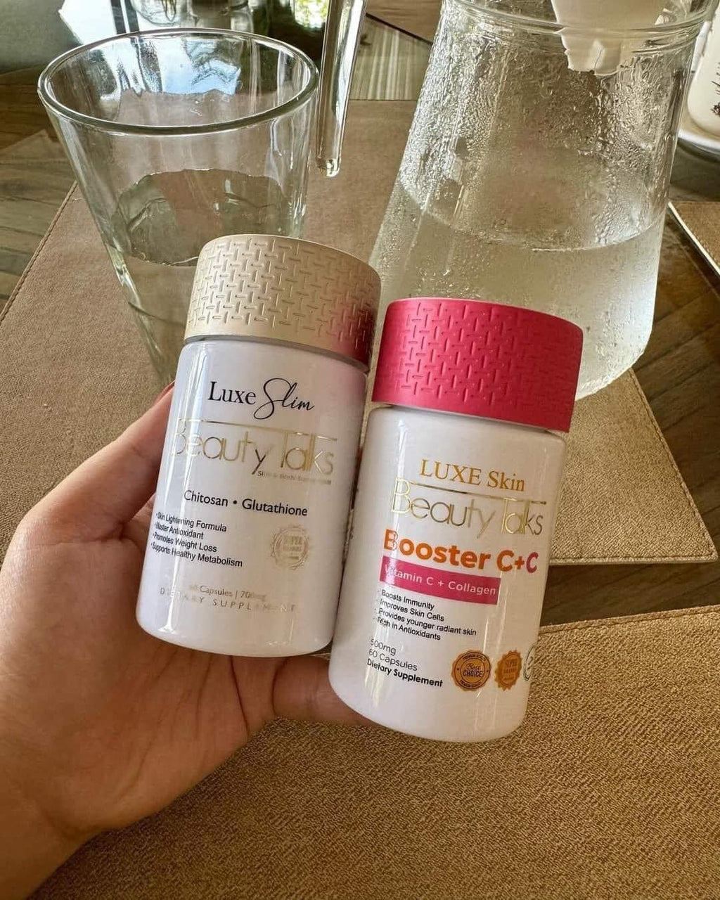 Luxe Skin - Beauty Talks - BOOSTER C+C | Vitamin C - Collagen 60 capsu My Care Kits Luxe Skin - Beauty Talks - BOOSTER C+C | Vitamin C - Collagen 60 capsu My Care Kits