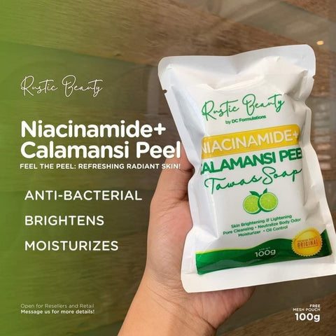 Rustic Beauty - NIACINAMIDE + CALAMANSI PEEL Tawas Soap 100g