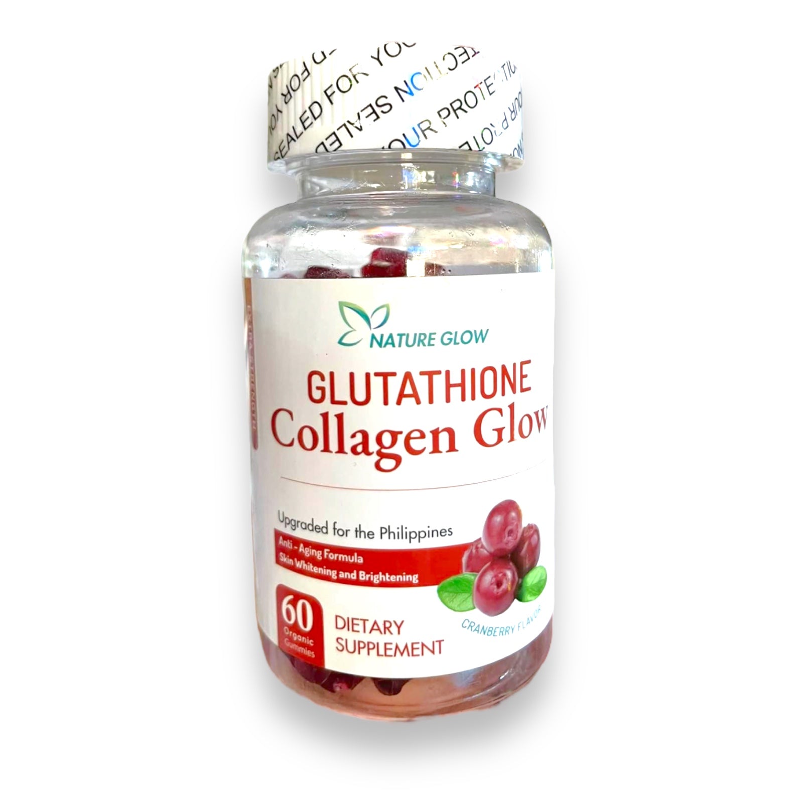 Nature Glow - Gluta Collagen Glow Gummies - 60 organic gummies - My Care Kits