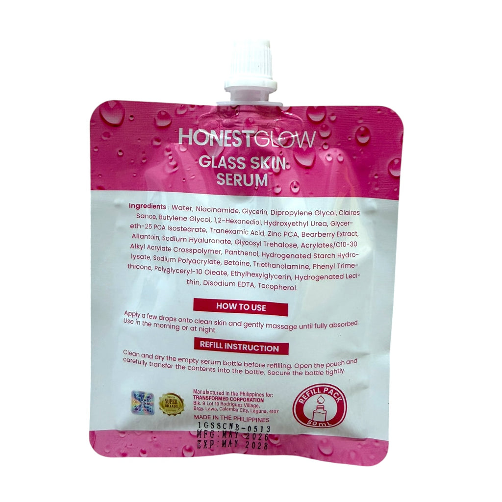 Transformed Skin - Honest Glow Glass Skin Serum 50 ML ( refill pack )